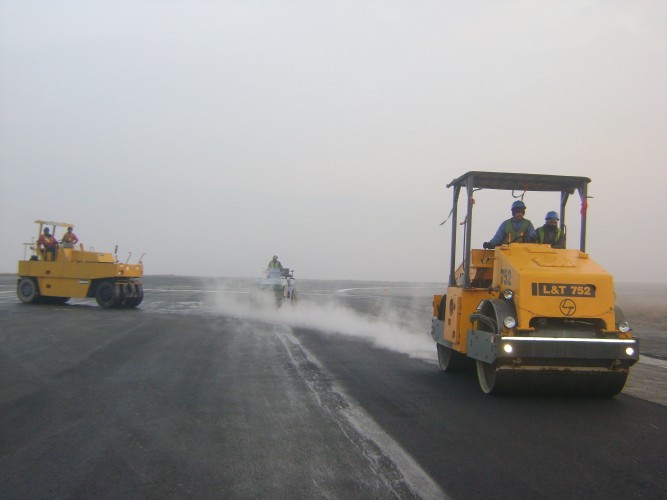 Asphalt Overlay Works at Tribhuvan International Airport at Kathmandu